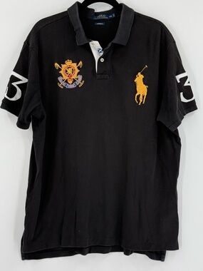 Polo Ralph Lauren Custom Fit Big Pony Yachtsman Crest Polo Shirt XXL